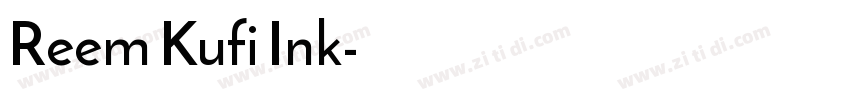 Reem Kufi Ink字体转换